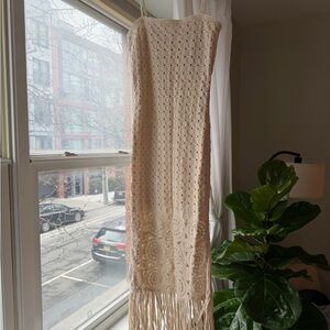 Cream Crochet Dress